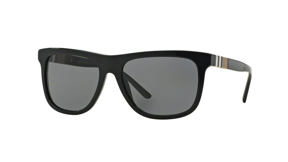 Burberry BE4201F Single Vision Prescription Sunglasses BE4201F-300181-58 - Lens Diameter 58 mm, Frame Color Black