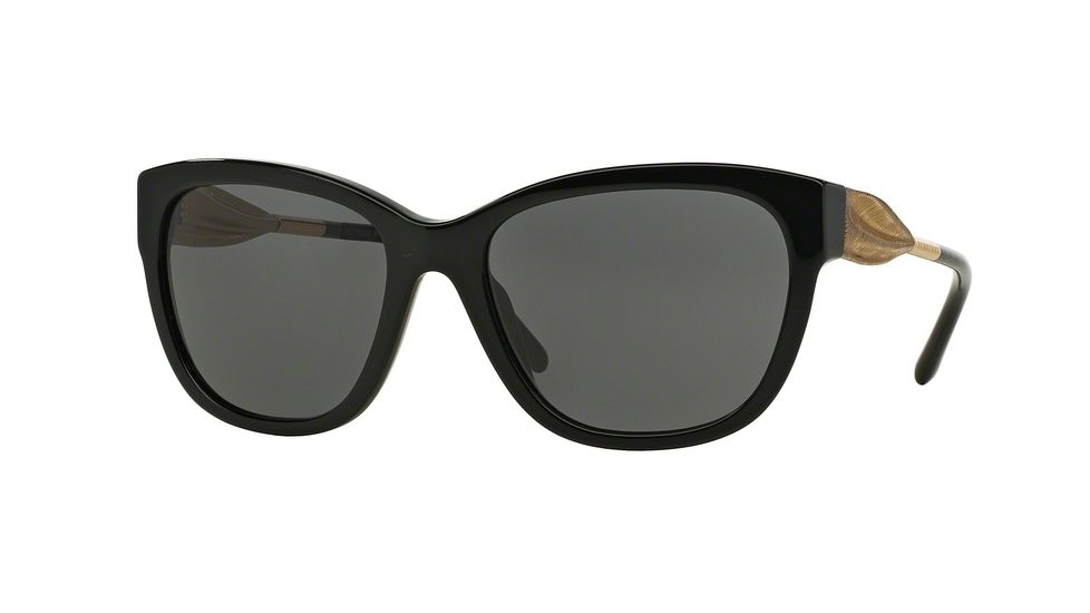 Burberry BE4203 Single Vision Prescription Sunglasses BE4203-300187-57 - Lens Diameter 57 mm, Frame Color Black