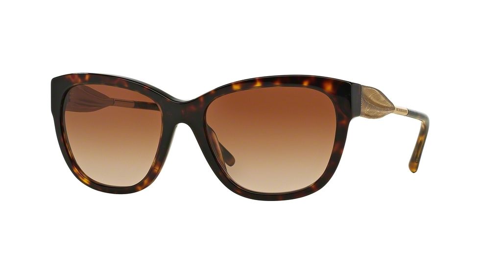 Burberry BE4203 Single Vision Prescription Sunglasses BE4203-300213-57 - Lens Diameter 57 mm, Frame Color Dark Havana