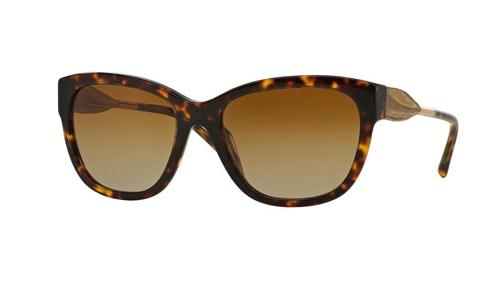 Burberry BE4203 Single Vision Prescription Sunglasses BE4203-3002T5-57 - Lens Diameter 57 mm, Frame Color Dark Havana