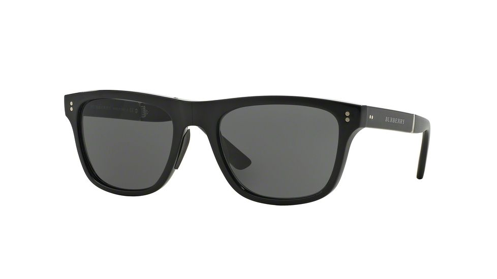 Burberry BE4204 Single Vision Prescription Sunglasses BE4204-30015V-55 - Lens Diameter 55 mm, Frame Color Black