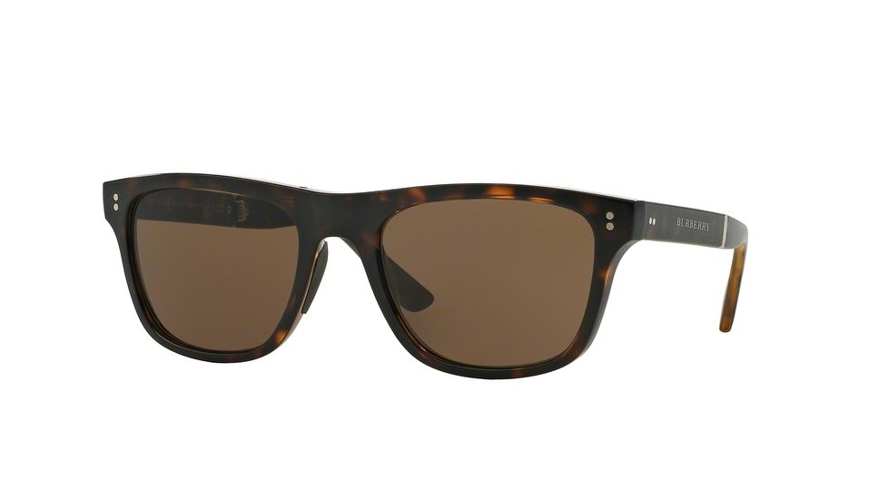 Burberry BE4204 Single Vision Prescription Sunglasses BE4204-30025W-55 - Lens Diameter 55 mm, Frame Color Dark Havana