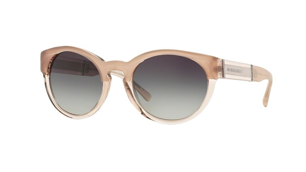 Burberry BE4205 Single Vision Prescription Sunglasses BE4205-35608G-54 - Lens Diameter 54 mm, Frame Color Top Opal Nude On Nude