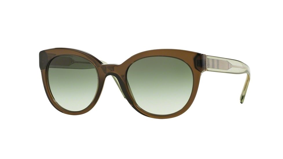 Burberry BE4210 Progressive Prescription Sunglasses BE4210-30108E-52 - Lens Diameter 52 mm, Frame Color Olive Green
