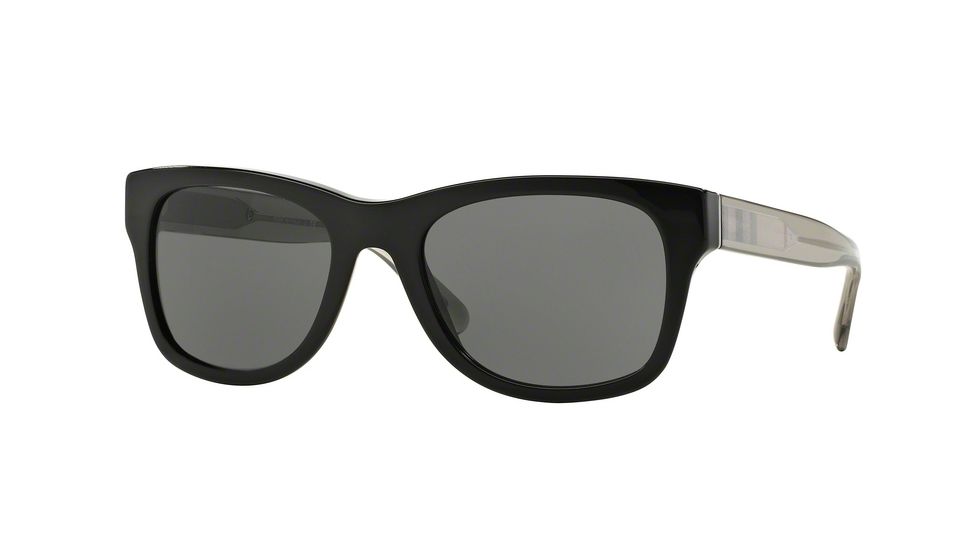 Burberry BE4211F Sunglasses 300187-55 - Black Frame, Gray Lenses