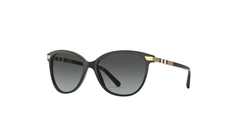Burberry BE4216 Sunglasses 3001T3-57 - Black Frame, Polar Grey Gradient Lenses