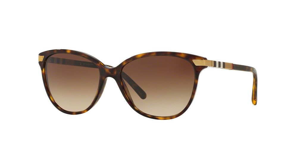 Burberry BE4216 Single Vision Prescription Sunglasses BE4216-300213-57 - Lens Diameter 57 mm, Frame Color Dark Havana