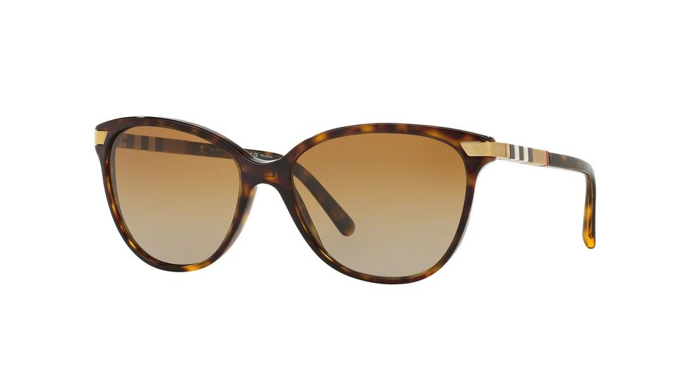 Burberry BE4216 Single Vision Prescription Sunglasses BE4216-3002T5-57 - Lens Diameter 57 mm, Frame Color Dark Havana