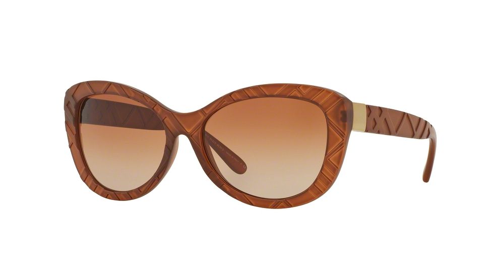 Burberry BE4217 Progressive Prescription Sunglasses BE4217-357513-56 - Lens Diameter 56 mm, Frame Color Matte Brown