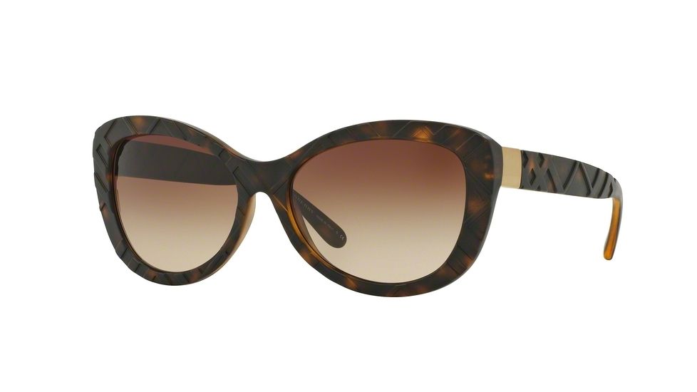 Burberry BE4217 Progressive Prescription Sunglasses BE4217-357813-56 - Lens Diameter 56 mm, Frame Color Matte Dark Havana