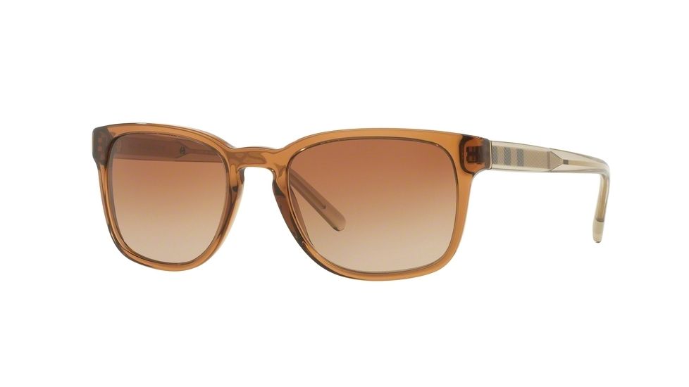 Burberry BE4222 Single Vision Prescription Sunglasses BE4222-356413-55 - Lens Diameter 55 mm, Frame Color Brown