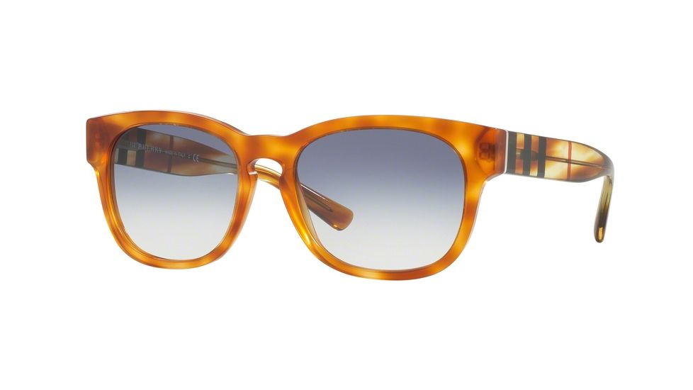 Burberry BE4226F Progressive Prescription Sunglasses BE4226F-360579-55 - Lens Diameter 55 mm, Frame Color Light Havana