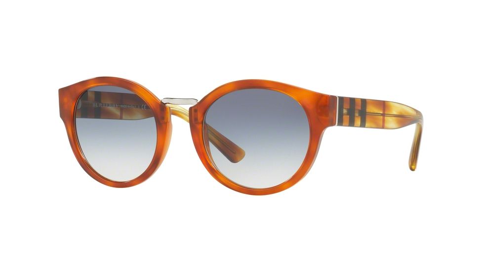 Burberry BE4227 Progressive Prescription Sunglasses BE4227-360579-50 - Lens Diameter 50 mm, Frame Color Light Havana