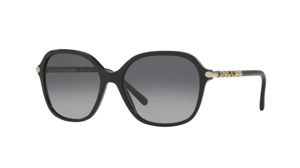Burberry BE4228 Single Vision Prescription Sunglasses BE4228-3001T3-57 - Lens Diameter 57 mm, Frame Color Black