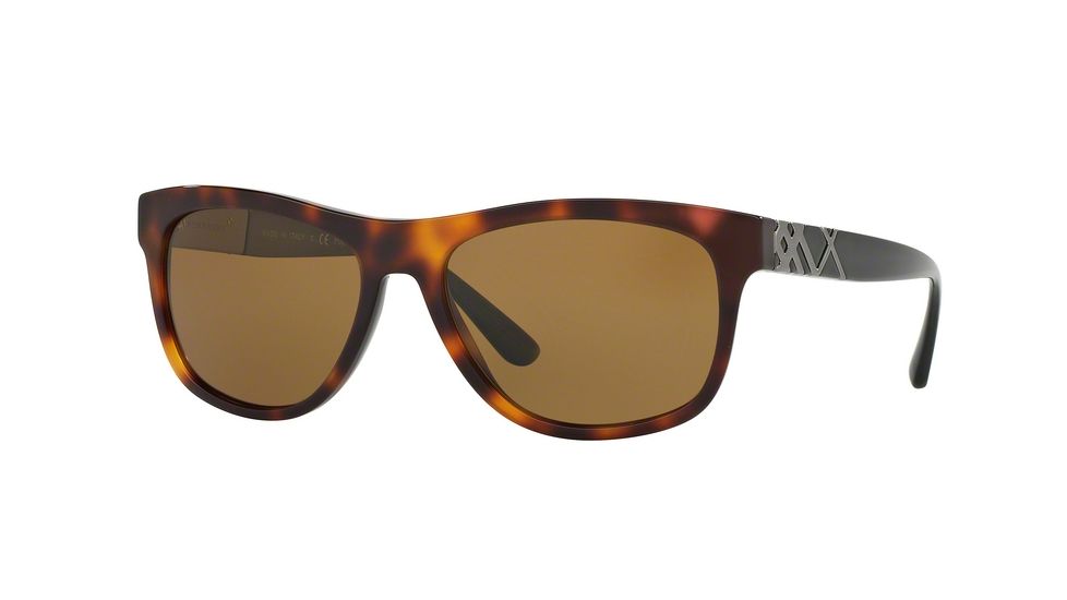 Burberry BE4234 Single Vision Prescription Sunglasses BE4234-362783-57 - Lens Diameter 57 mm, Frame Color Havana