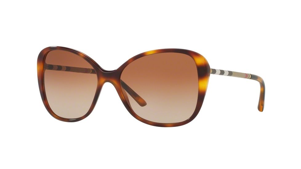 Burberry BE4235Q Bifocal Prescription Sunglasses BE4235Q-331613-57 - Lens Diameter 57 mm, Frame Color Light Havana