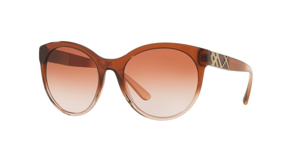 Burberry BE4236 Bifocal Prescription Sunglasses BE4236-360813-56 - Lens Diameter 56 mm, Frame Color Brown Gradient Pink