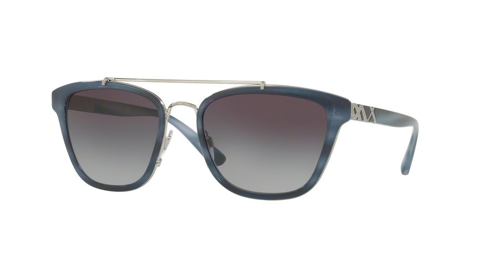 Burberry BE4240 Bifocal Prescription Sunglasses BE4240-36288G-56 - Lens Diameter 56 mm, Frame Color Striped Blue