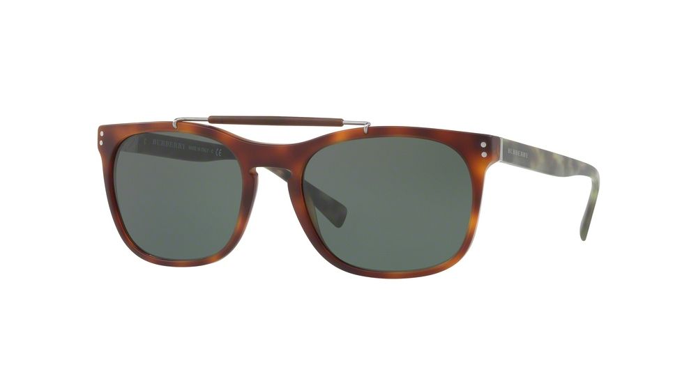 Burberry BE4244F Single Vision Prescription Sunglasses BE4244F-362271-56 - Lens Diameter 56 mm, Frame Color Matte Light Havana