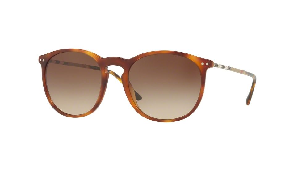 Burberry BE4250Q Single Vision Prescription Sunglasses BE4250Q-331613-54 - Lens Diameter 54 mm, Frame Color Light Havana