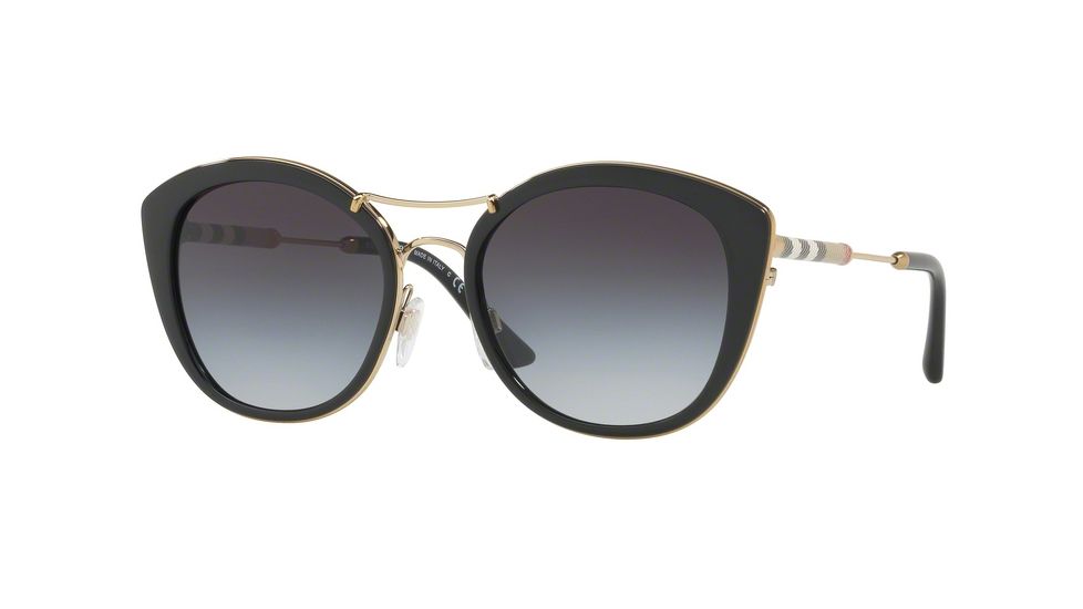 Burberry BE4251Q Bifocal Prescription Sunglasses BE4251Q-30018G-53 - Lens Diameter 53 mm, Frame Color Black