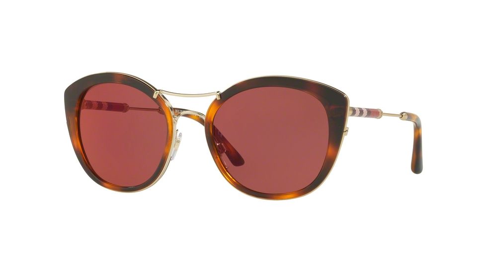 Burberry BE4251Q Bifocal Prescription Sunglasses BE4251Q-3316D0-53 - Lens Diameter 53 mm, Frame Color Light Havana