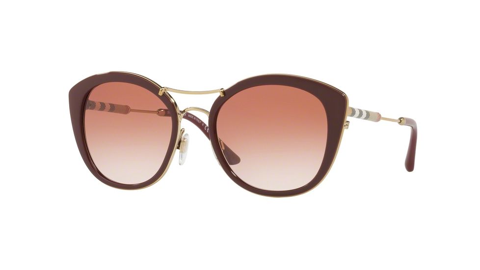 Burberry BE4251Q Bifocal Prescription Sunglasses BE4251Q-340313-53 - Lens Diameter 53 mm, Frame Color Bordeaux