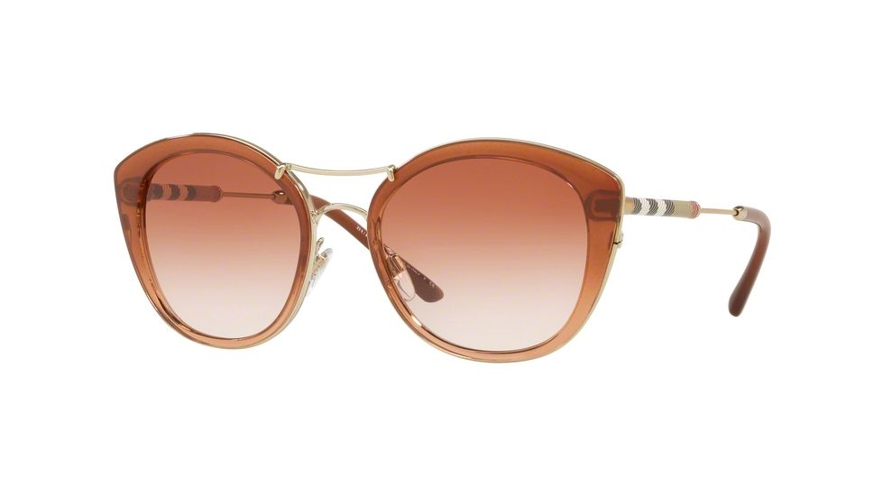 Burberry BE4251Q Bifocal Prescription Sunglasses BE4251Q-360813-53 - Lens Diameter 53 mm, Frame Color Brown Gradient