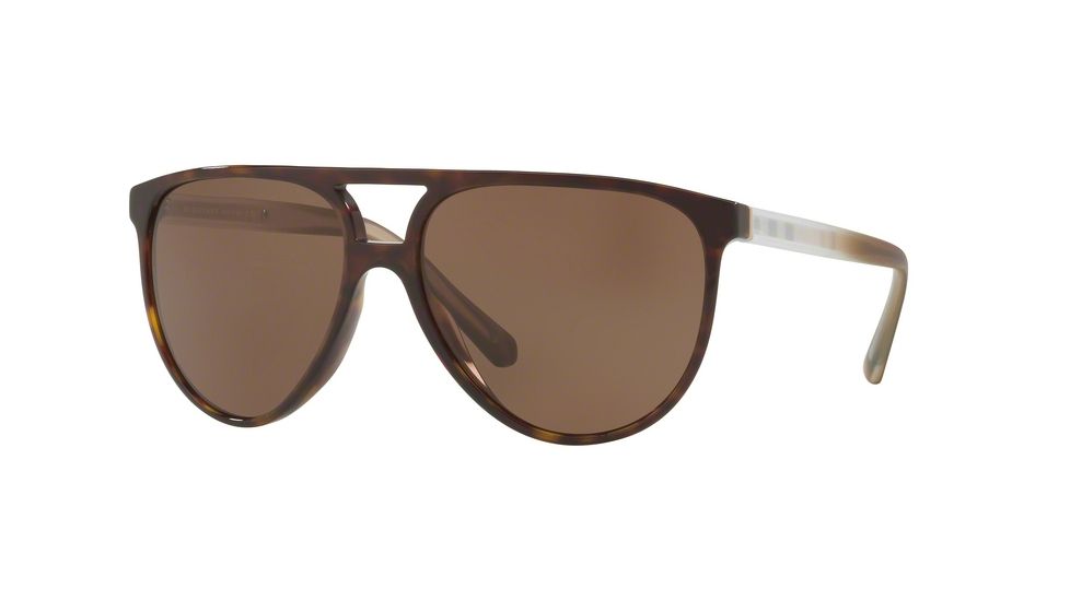 Burberry BE4254 Single Vision Prescription Sunglasses BE4254-300273-58 - Lens Diameter 58 mm, Frame Color Dark Havana