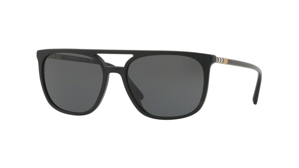 Burberry BE4257 Progressive Prescription Sunglasses BE4257-346487-57 - Lens Diameter 57 mm, Frame Color Matte Black