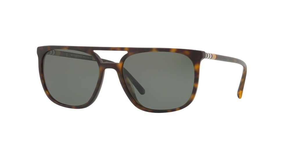 Burberry BE4257F Single Vision Prescription Sunglasses BE4257F-35369A-59 - Lens Diameter 59 mm, Frame Color Matte Dark Havana