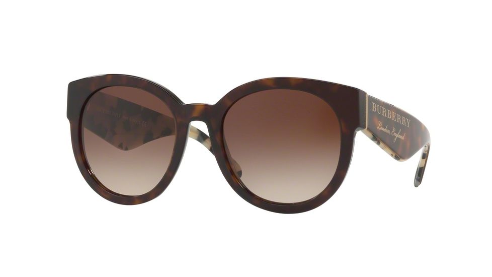 Burberry BE4260F Single Vision Prescription Sunglasses BE4260F-368813-54 - Lens Diameter 54 mm, Frame Color Dark Havana