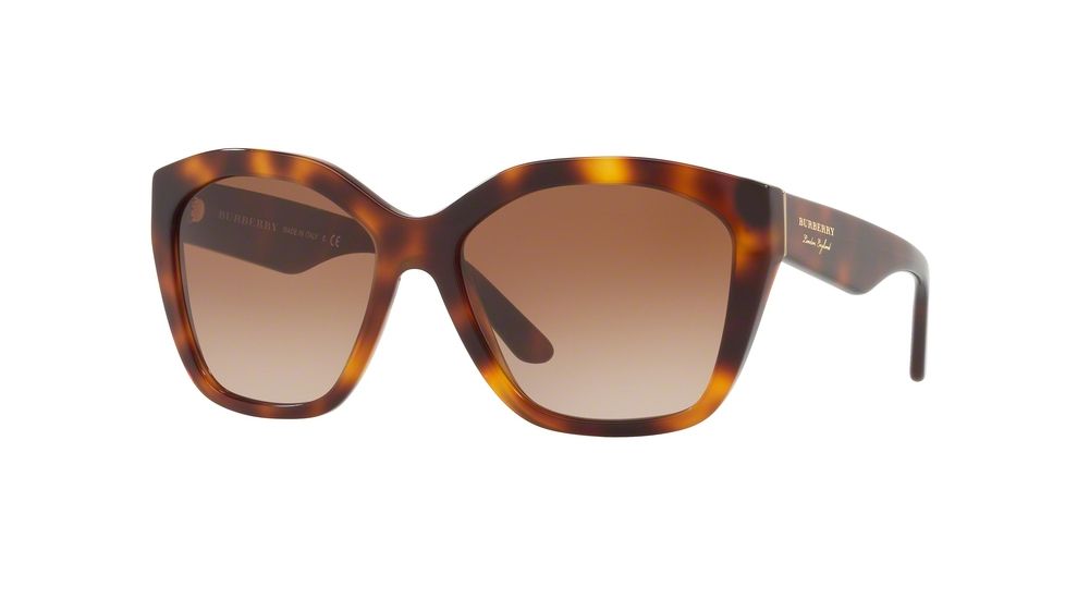 Burberry BE4261 Bifocal Prescription Sunglasses, 57mm, Light Havana, BE4261-331613-57-BI