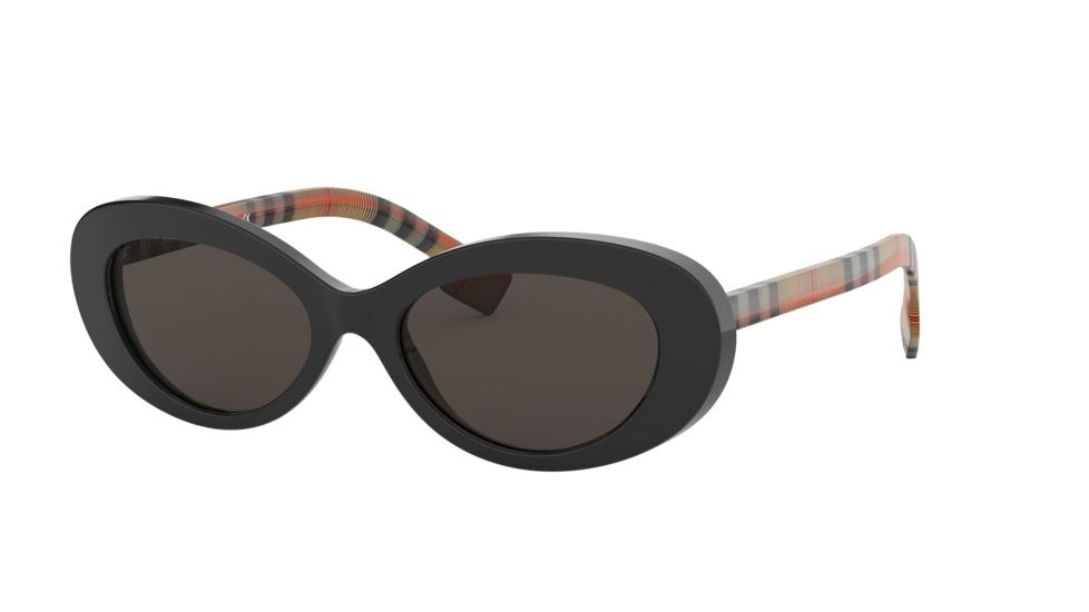 Burberry BE4278 Bifocal Prescription Sunglasses, 54mm, Black, BE4278-3757-3-54-BI