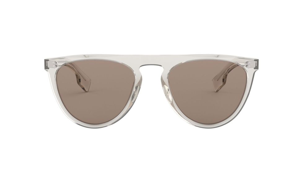 Burberry BE4281 Prescription Sunglasses, 54mm, Transparent Grey, BE4281-37803G-54-SV