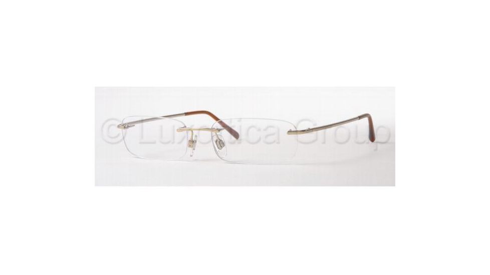 Burberry BE1002 SV Prescription Eyeglasses Burberry Gold Frame w/ 51 mm Diameter Lenses, 1002-5117