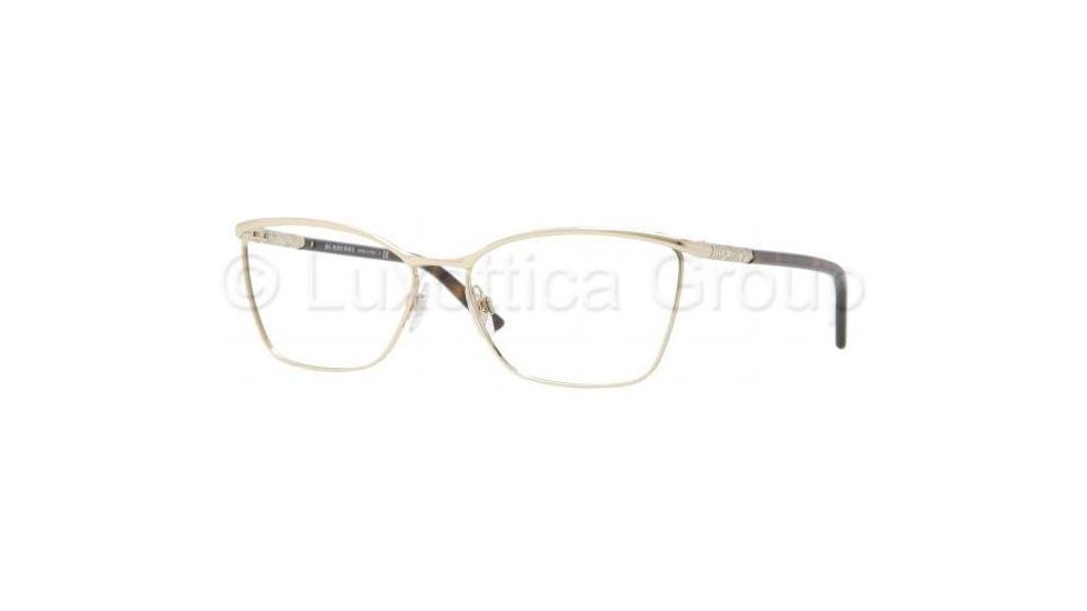 Burberry NUDE BE1209 Single Vision Prescription Eyeglasses 1002-5315 - Light Gold 