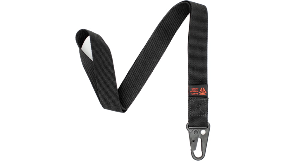 Burn Proof Gear Snap Hook Lanyard, Black, 18x1, BPG-SHL-BLK