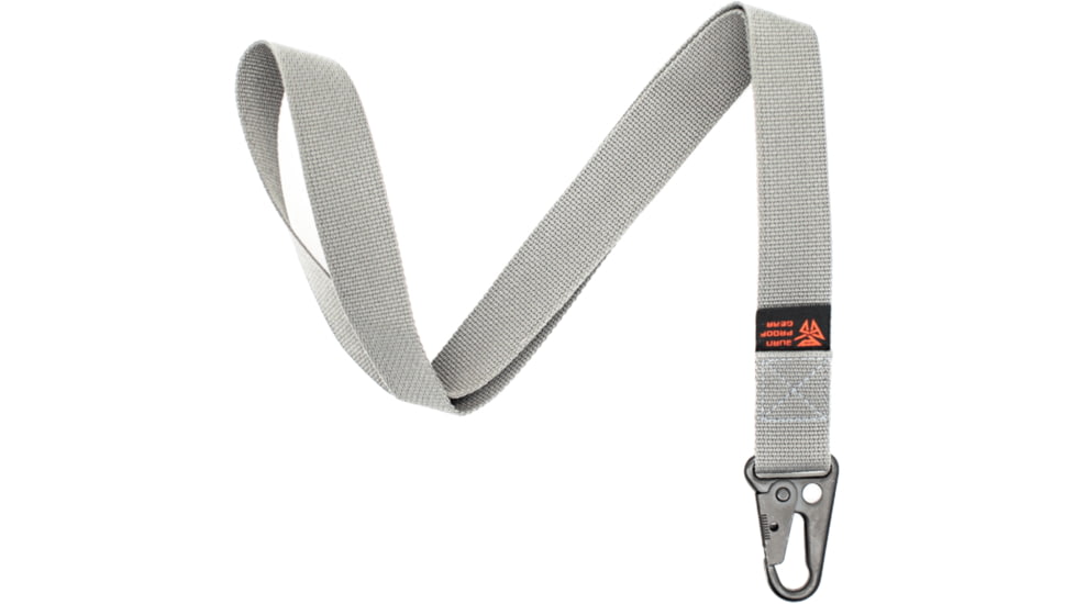 Burn Proof Gear Snap Hook Lanyard, Gray, 18x1, BPG-SHL-GRY