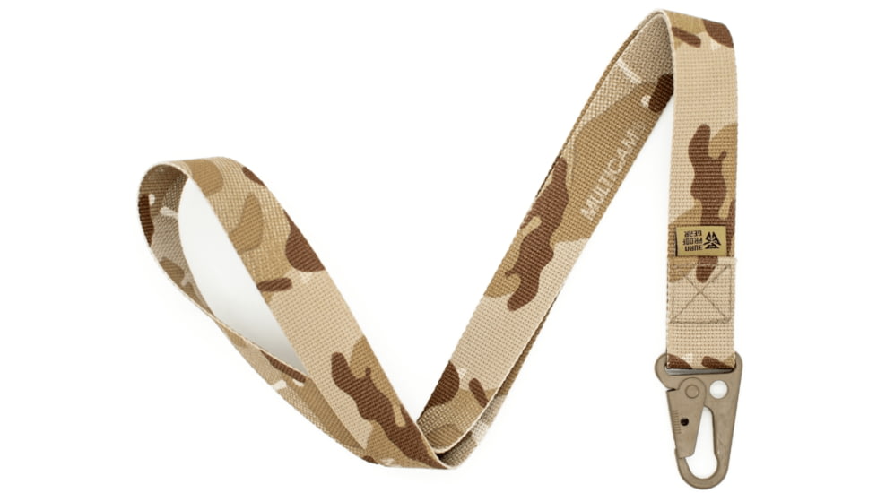 Burn Proof Gear Snap Hook Lanyard, Multicam Arid, 18x1, BPG-SHL-MCA