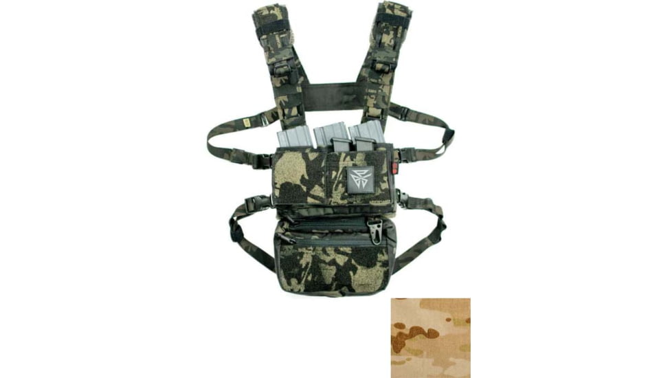 Burn Proof Gear Modular Chest Rig System, Multicam Arid, BPG-MCRS-MCA