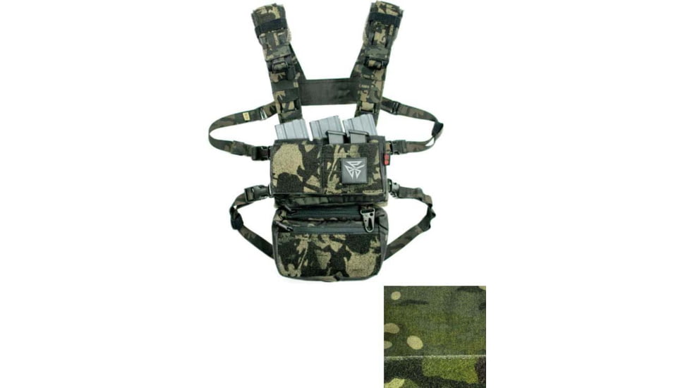 Burn Proof Gear Modular Chest Rig System, Multicam Tropic, BPG-MCRS-MCT