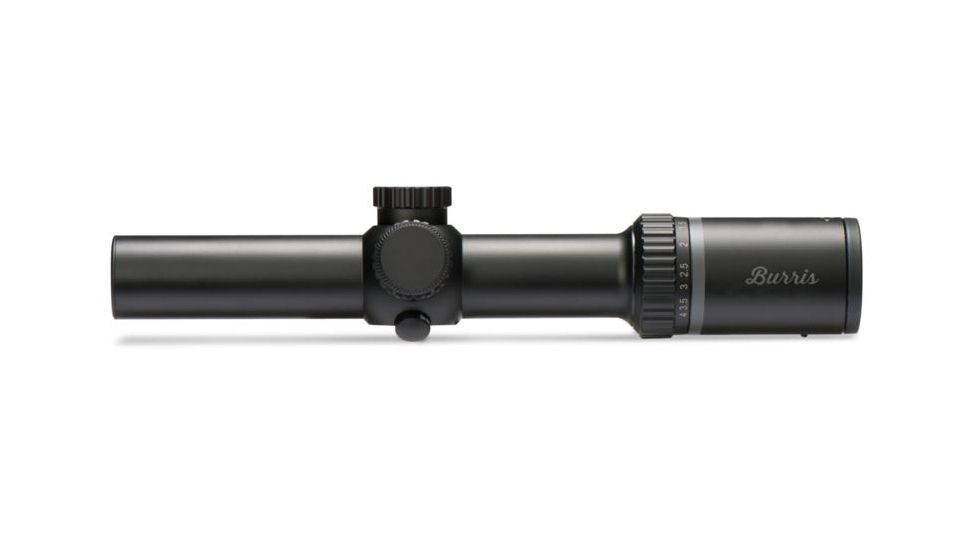 Burris MTAC 1-4x24 mm Rifle Scope, 30 mm Tube, Second Focal Plane, Black, Matte, Red Ballistic AR 5X Reticle, MOA Adjustment, 200426
