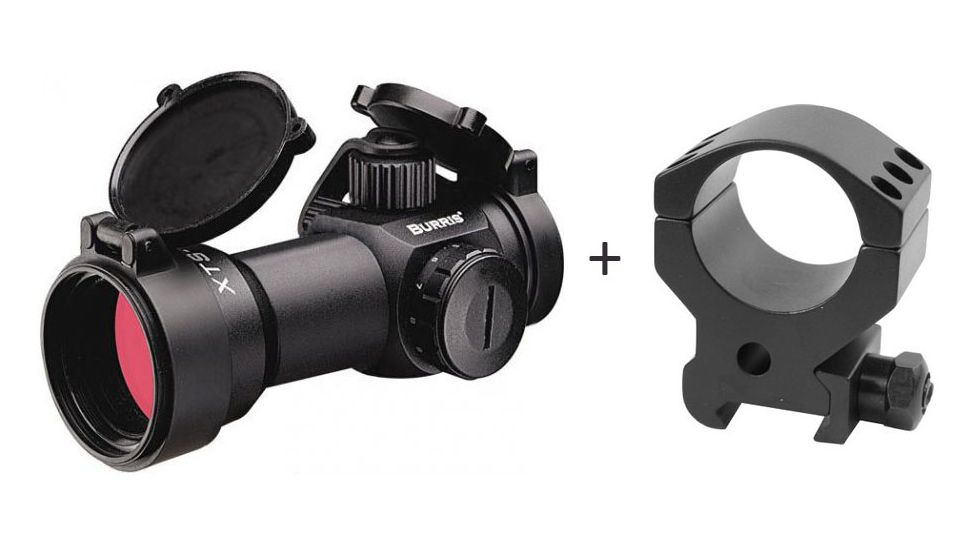 Burris 300205 XTS-135 1X-30mm Xtreme Tactical SpeedDot Sight w/ Burris Xtreme Tactical Picatinny Rail 30mm Rifle Scope Ring, Single, High 3/4in 420165