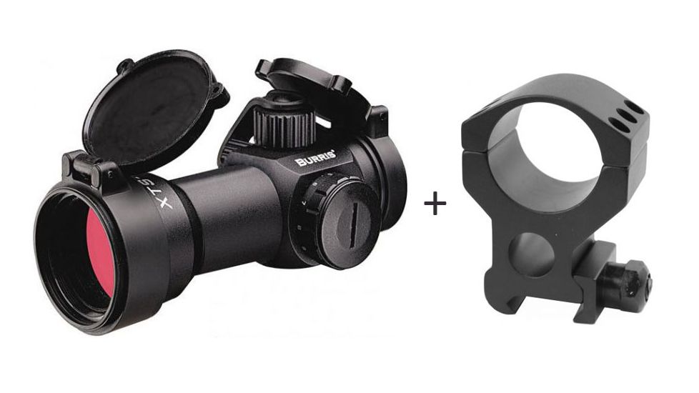 Burris 300205 XTS-135 1X-30mm Xtreme Tactical SpeedDot Sight w/ Burris Xtreme Tactical Picatinny Rail 30mm Rifle Scope Ring, Single, Extra High 1in 420167