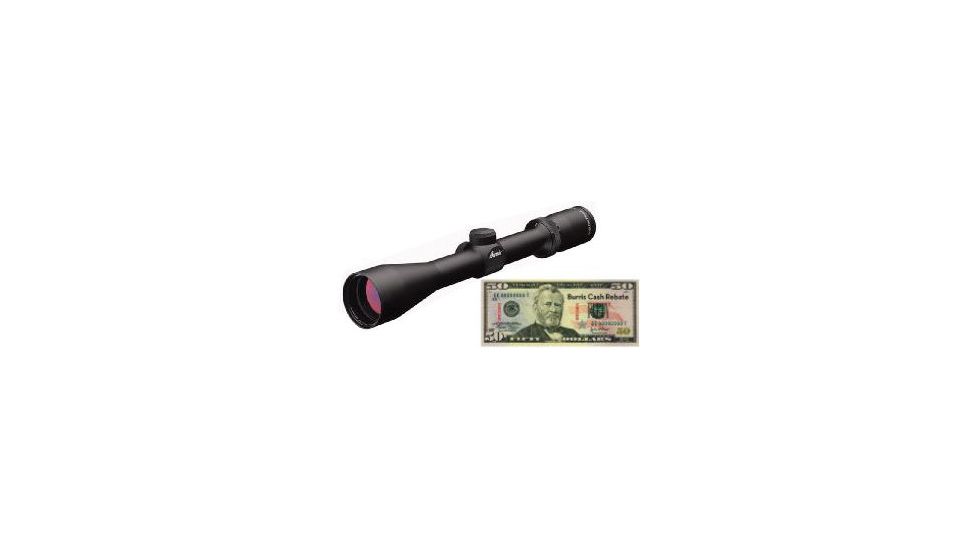 Burris 3X-9X-40mm Fullfield II Ballistic Plex Rifle Scope Package with 50 Dollar Consumer Mail-in Rebate