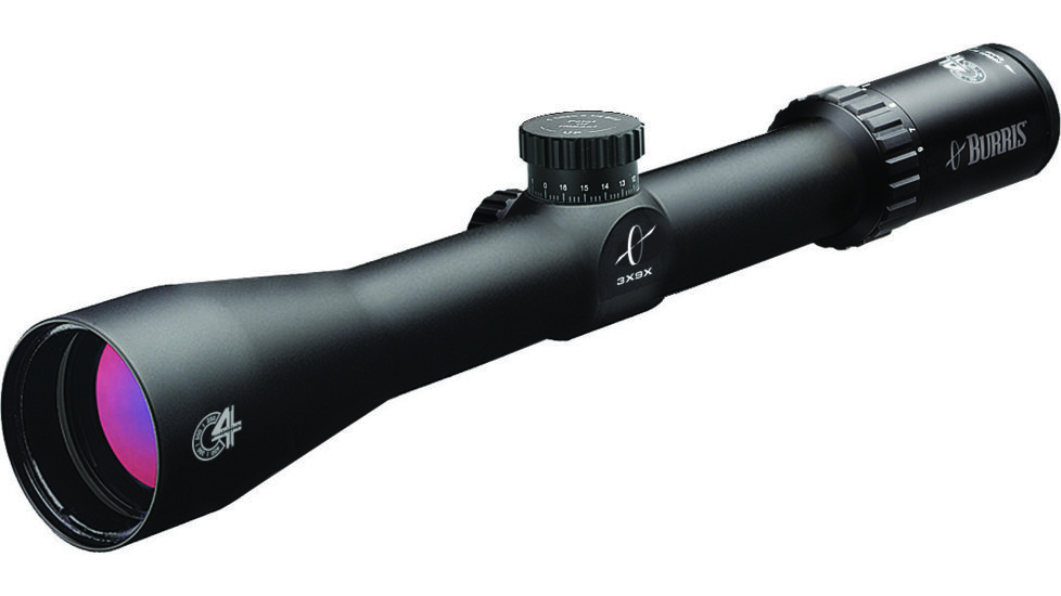 Burris 3-9x40mm C4 Wind MOA 30mm Tube Rifle Scope, Matte Black 200336