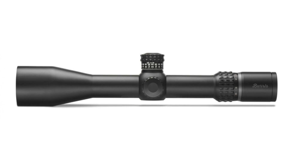 Burris Xtreme Tactical 4-20x50 mm Rifle Scope, 34 mm Tube, First Focal Plane, Black, Matte, Red SCR MOA Reticle, MOA Adjustment, 201043
