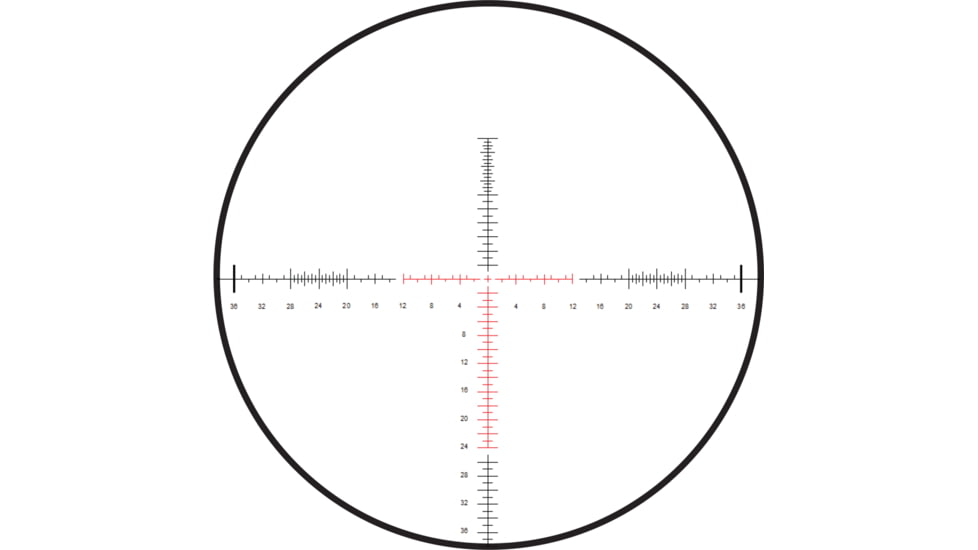 Burris Xtreme Tactical 3-15x50 mm Rifle Scope, 34 mm Tube, First Focal Plane, Black, Matte, Red SCR MOA Reticle, MOA Adjustment, 201032