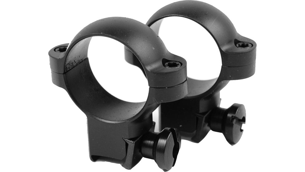 Burris Airgun Rimfire Deluxe Steel .22 Rings - High, Matte Black 420076